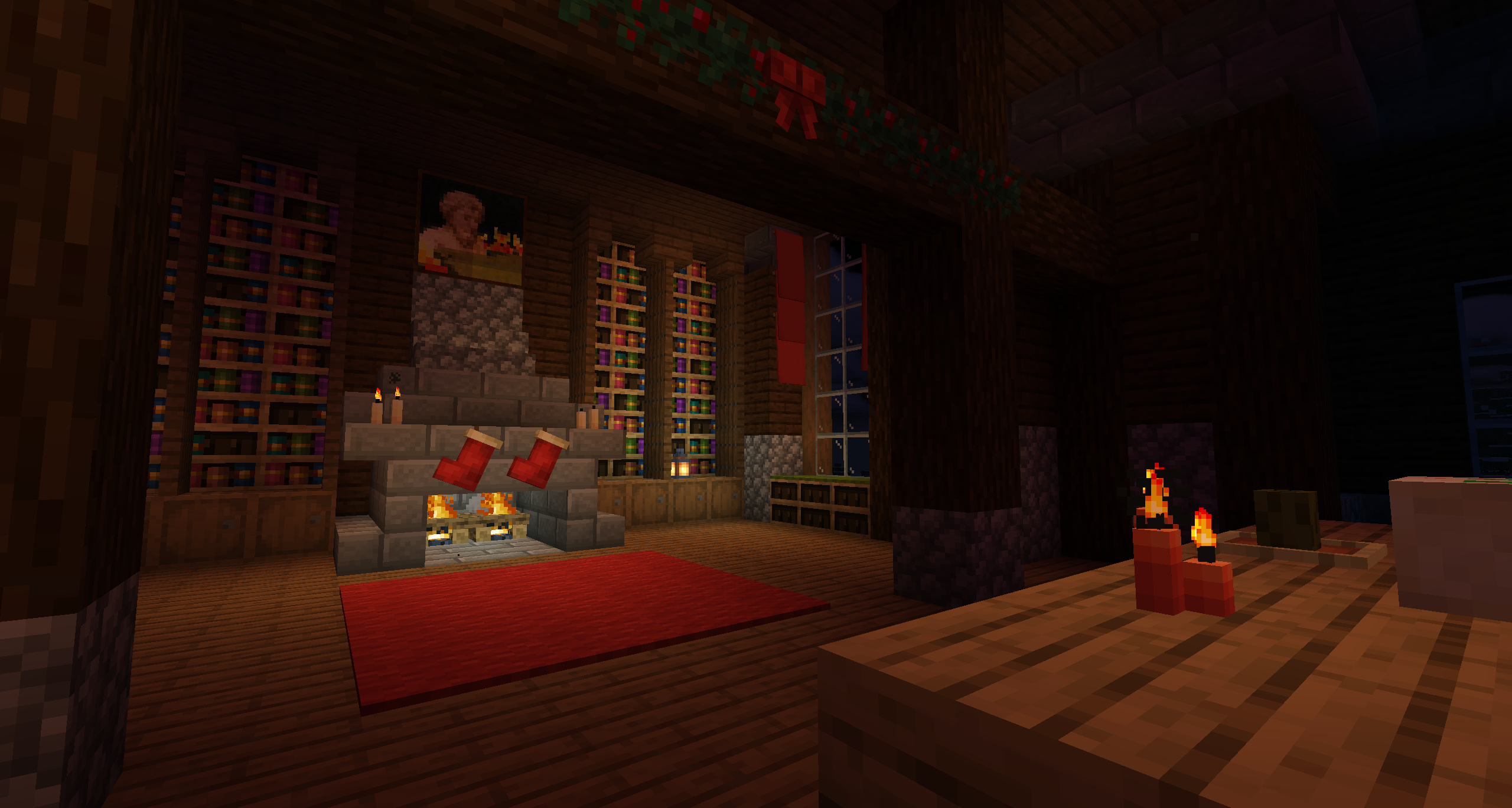 Скриншот Ben's Christmas Mod — рождественские украшения и еда для Minecraft 1.20.1 4