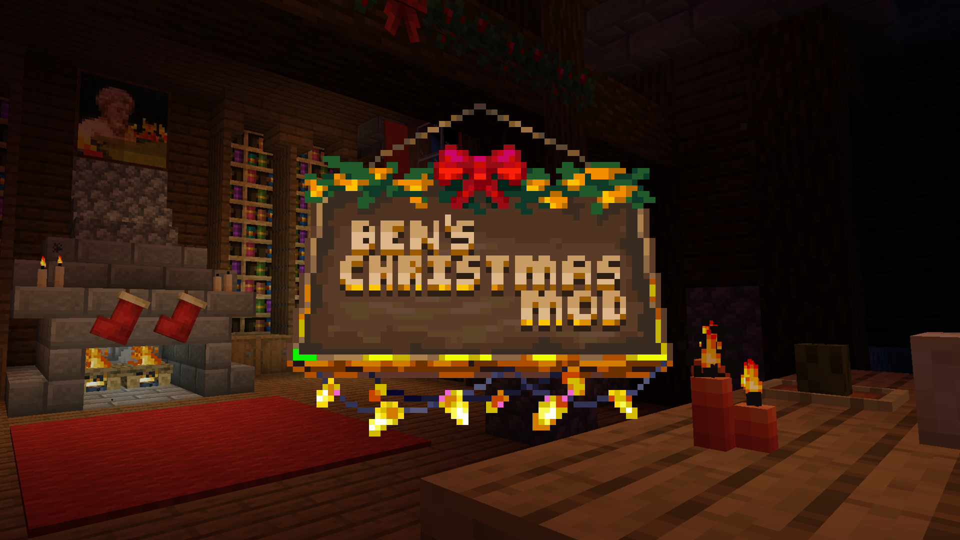 Скриншот Ben's Christmas Mod — рождественские украшения и еда для Minecraft 1.20.1 6