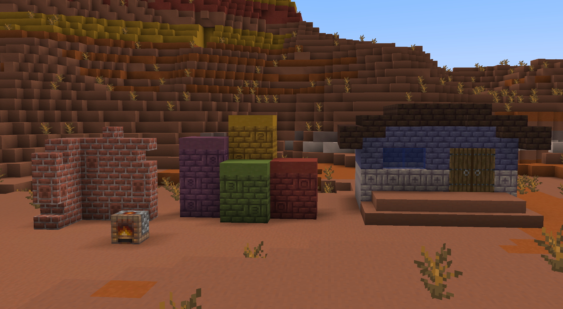 Скриншот Мод Clayworks [1.21.1] для Minecraft — новые строительные блоки и печь 2