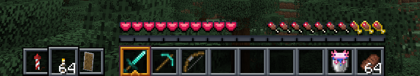 Скриншот Мод More Offhand Slots [1.21.5] для Minecraft — дополнительные слоты для оффхенда 3