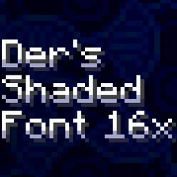 Der's Shaded Font Plus (Default 16x)