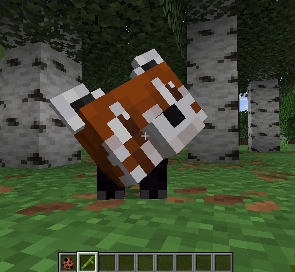 Скриншот Мод Animal Garden - Red Panda [1.21.11] для Minecraft — приручаемые красные панды 1