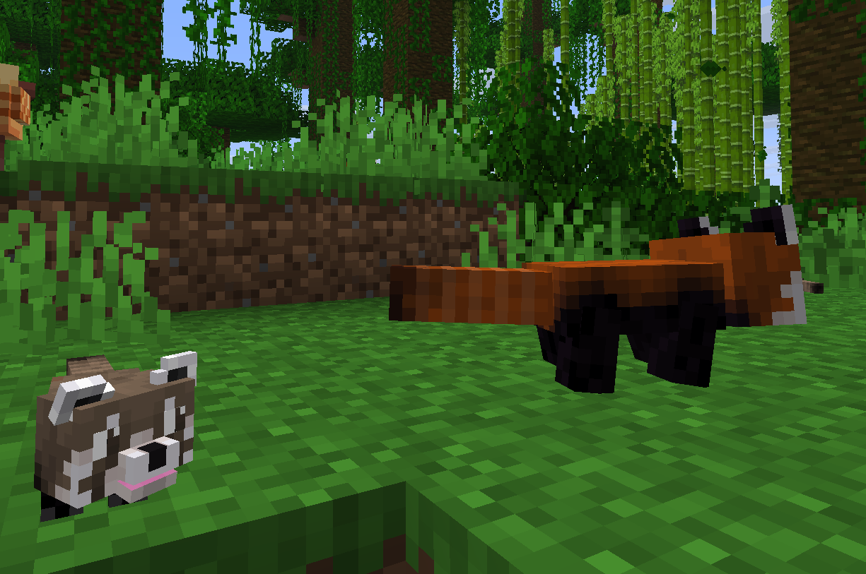 Скриншот Мод Animal Garden - Red Panda [1.21.11] для Minecraft — приручаемые красные панды 3