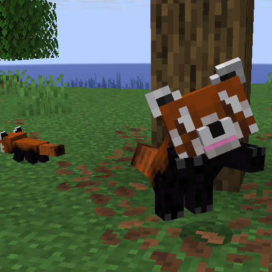 Скриншот Мод Animal Garden - Red Panda [1.21.11] для Minecraft — приручаемые красные панды 4