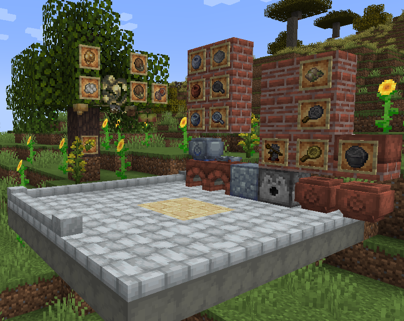 Скриншот Мод Caupona [1.21.1] для Minecraft — древнегреческая и римская кухня 2