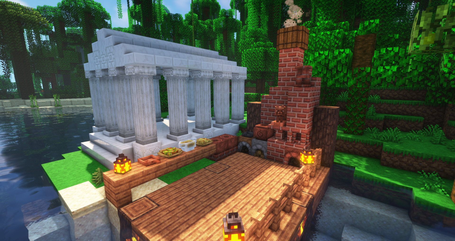 Скриншот Мод Caupona [1.21.1] для Minecraft — древнегреческая и римская кухня 4