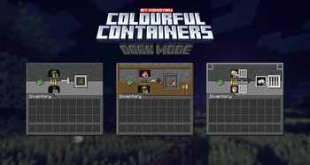 Скриншот Colourful containers Dark Mode GUI 2