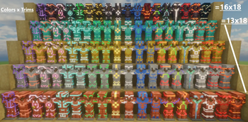 Скриншот Glowing Trim Armors 1