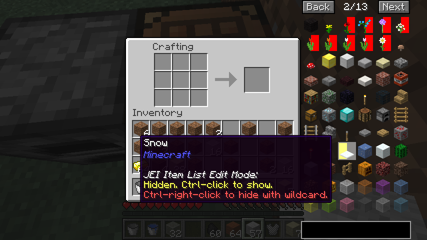 Скриншот Мод Just Enough Items (JEI) [1.21.11] для Minecraft — удобный просмотр предметов и рецептов 5