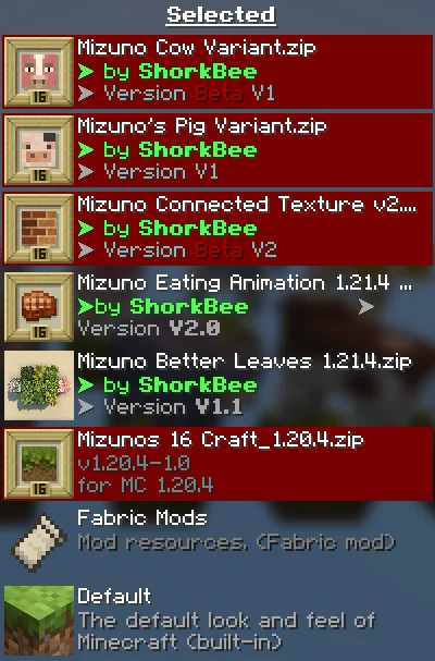 Mizuno's Cow Variants