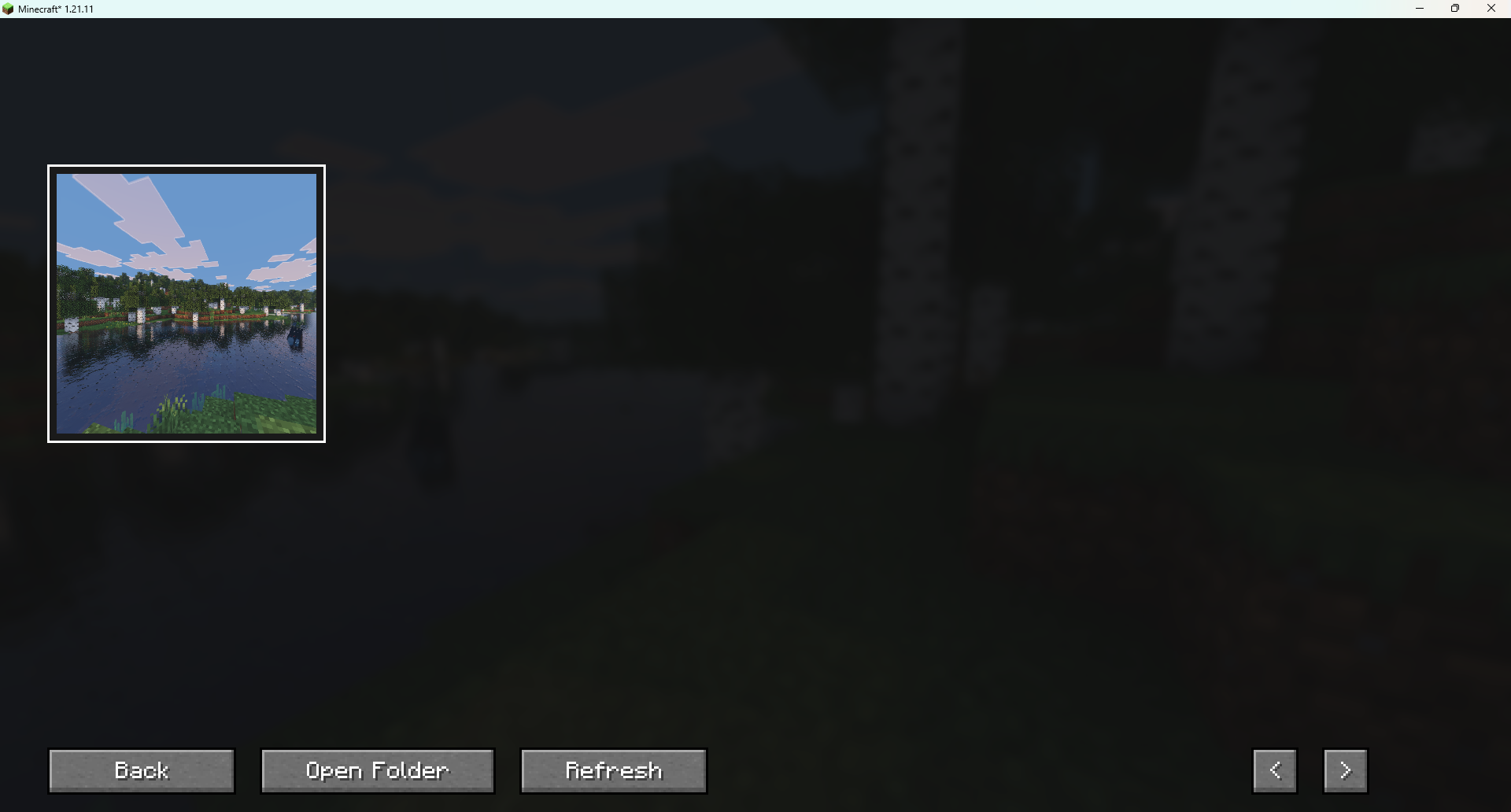 Скриншот Мод Panorama Mod Recreated [1.21.11] для Minecraft — создавайте панорамы меню 2