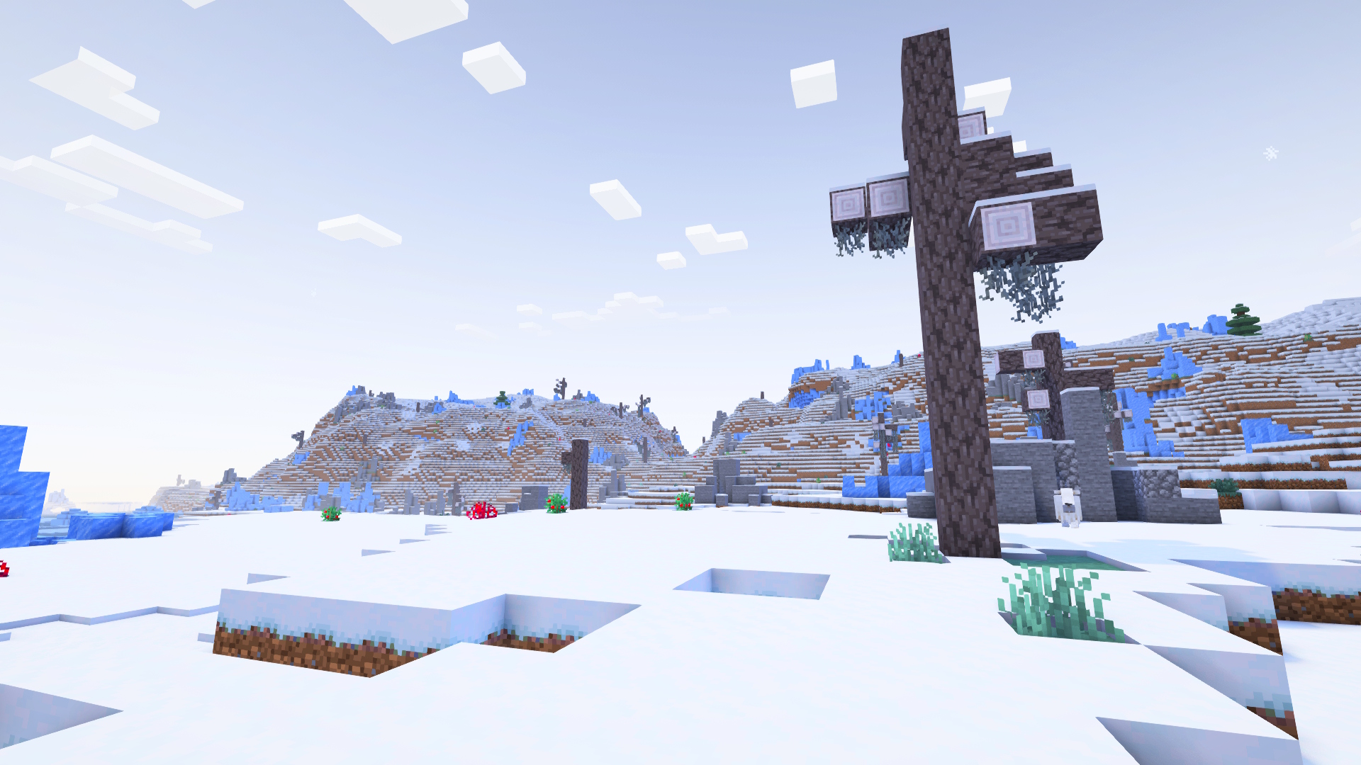 Скриншот Мод The Frostpale [1.21.11] для Minecraft — выживание в замороженном мире 2