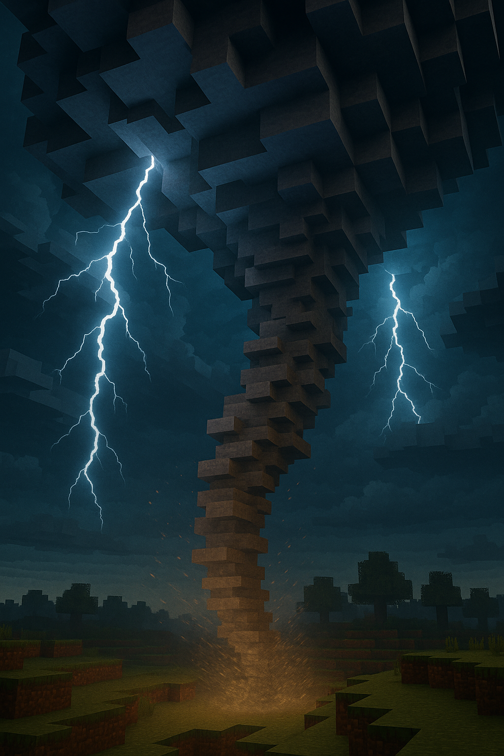 Мод Localized Weather & Stormfronts для Minecraft 1.20.1 — реалистичная погода и штормы