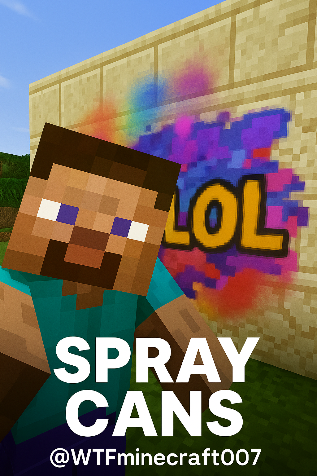 Spray Cans — добавь уличного искусства в Minecraft!