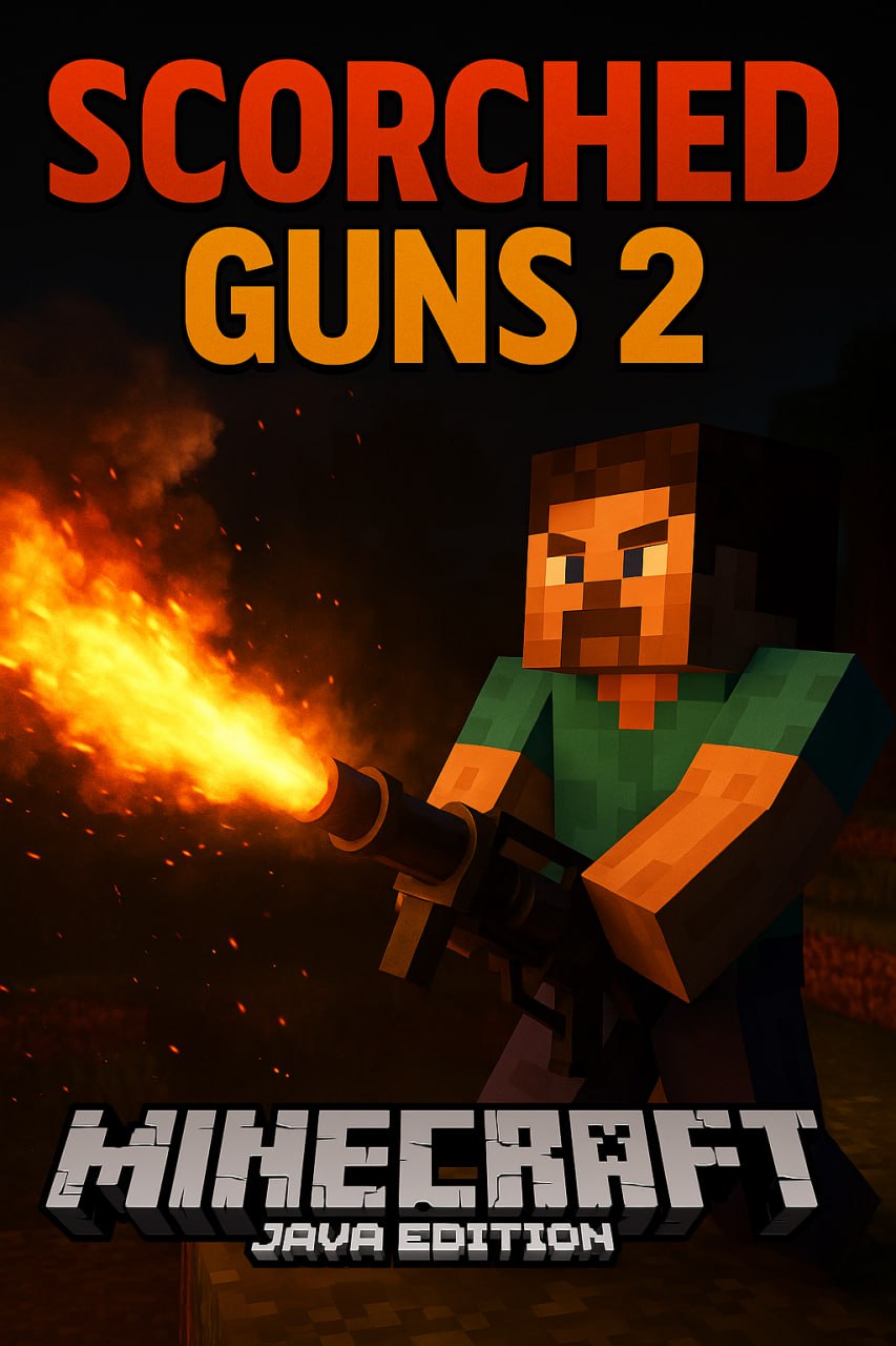 🔫 Scorched Guns 2 — огненное оружие в Minecraft! 🔥⚡️