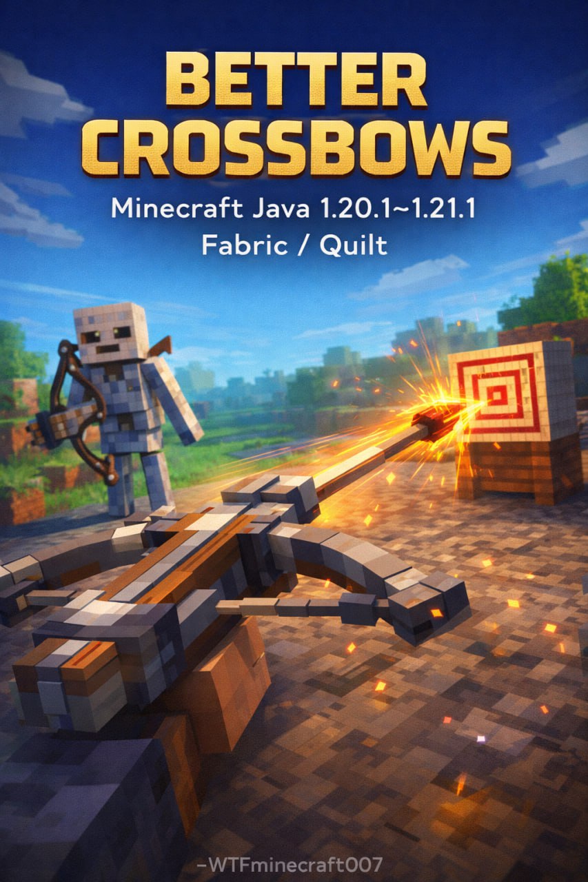 Better Crossbows — улучшенные арбалеты и новая механика стрельбы!