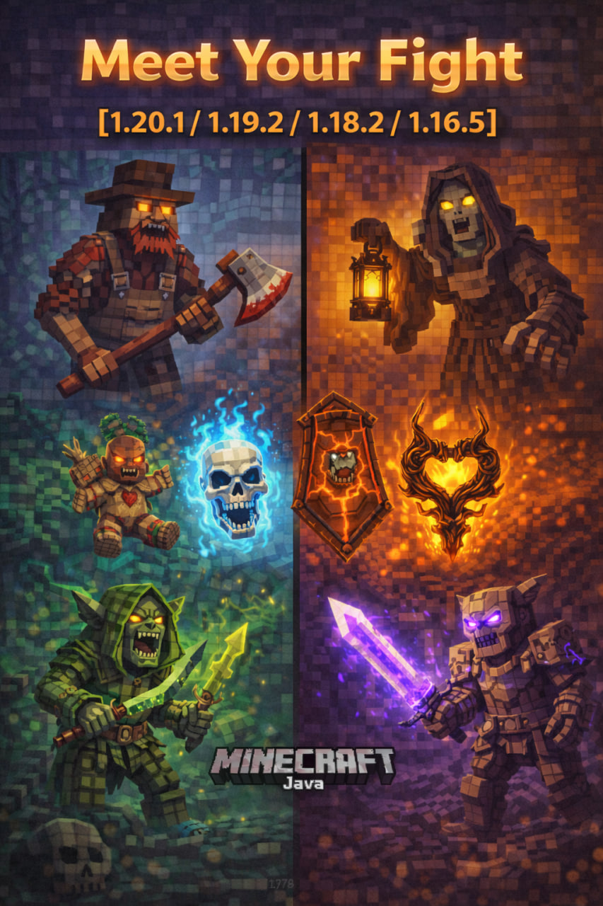 Meet Your Fight — призыв и сражения с боссами в Minecraft
