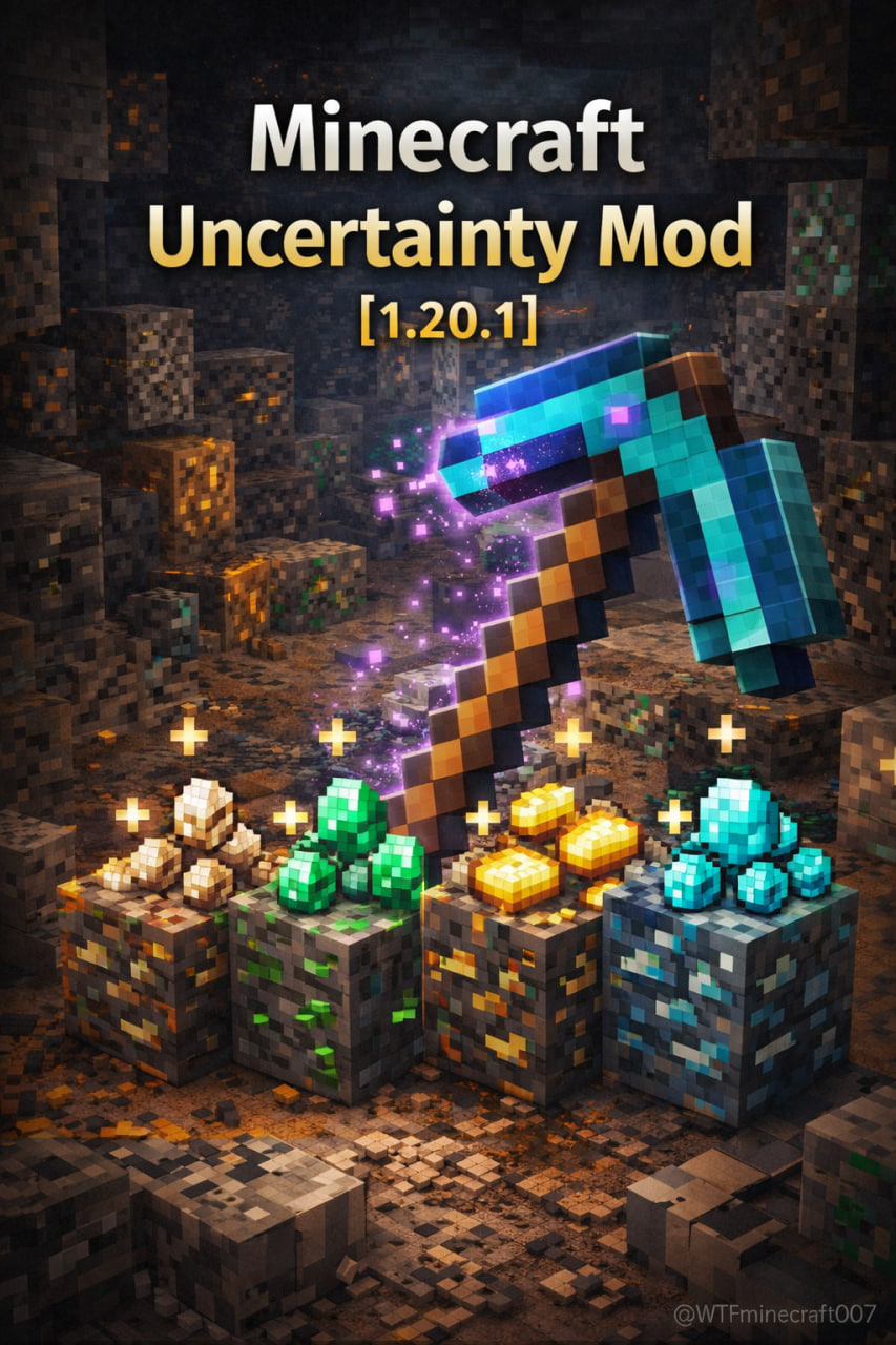 Minecraft Uncertainty Mod (MUM) — больше руды с каждого блока в Minecraft