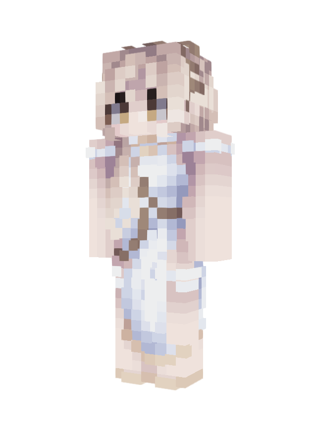 Скин White dress girl (Девочки) для Майнкрафт