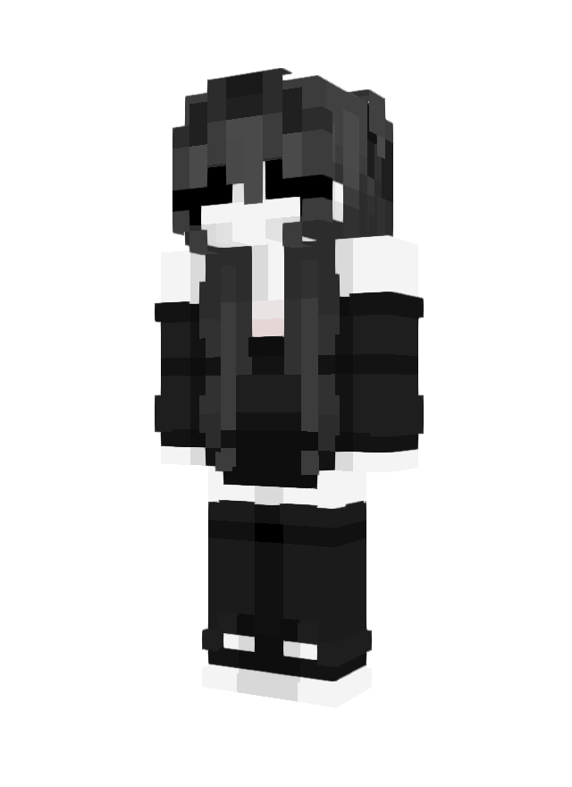 Скин B&w girl (Девочки) для Майнкрафт
