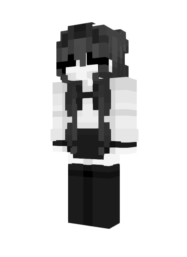 Скин Black and white girl (Девочки) для Майнкрафт