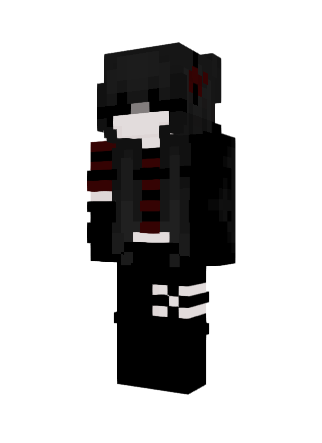 Скин Black and red girl (Девочки) для Майнкрафт
