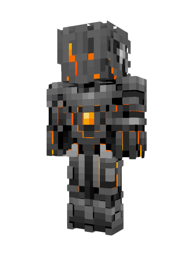 Скин Orange robot (Мальчики) для Майнкрафт