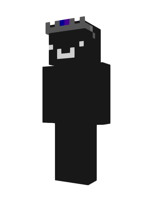 Скин Black blob king (Мальчики) для Майнкрафт