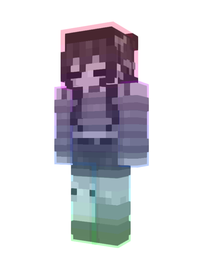 Скин Gradient girl (Девочки) для Майнкрафт