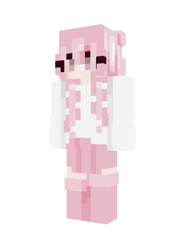 Скин White pink girl (Девочки) для Майнкрафт