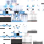 Текстура скина Blue white anime girl — PNG 64×64