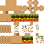 Текстура скина Бургер — PNG 64×64