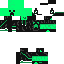 Текстура скина Крипер в наушниках — PNG 64×64