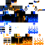 Текстура скина Water + fire — PNG 64×64