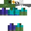Текстура скина Зомби со шлемом — PNG 64×64