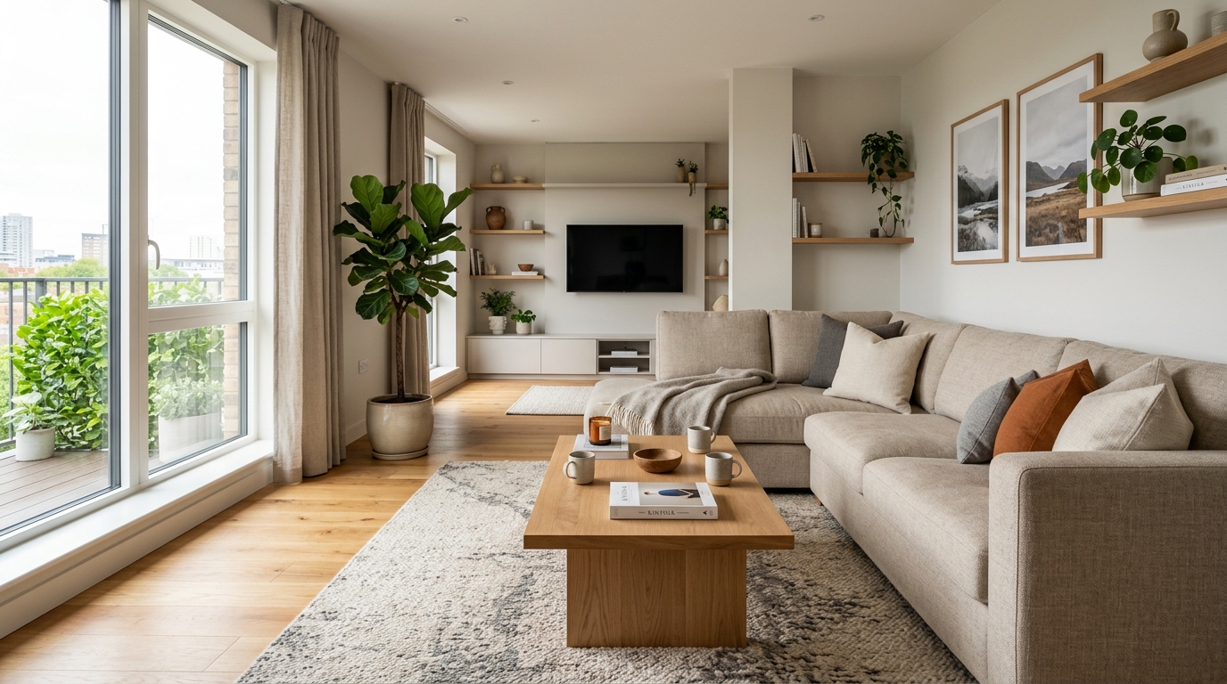 AI living room design