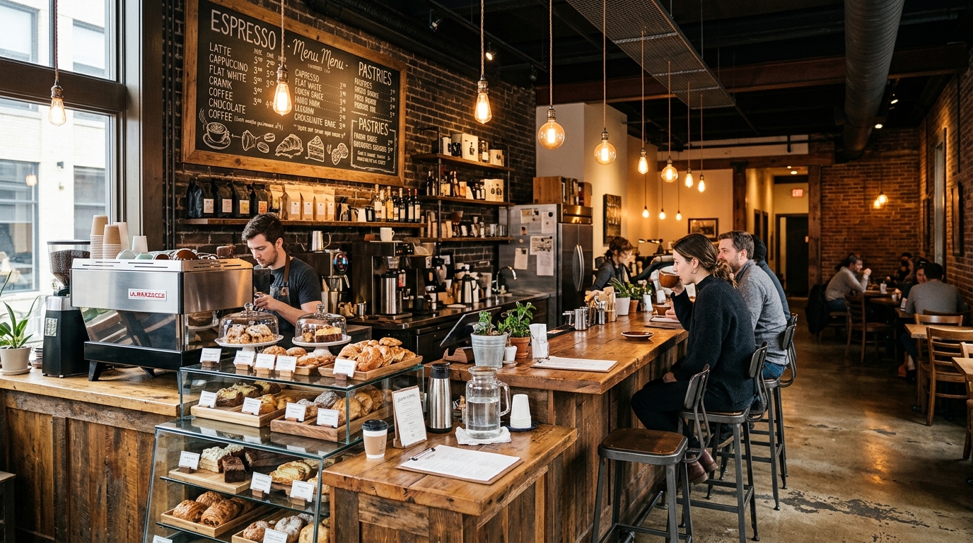 AI coffee shop design