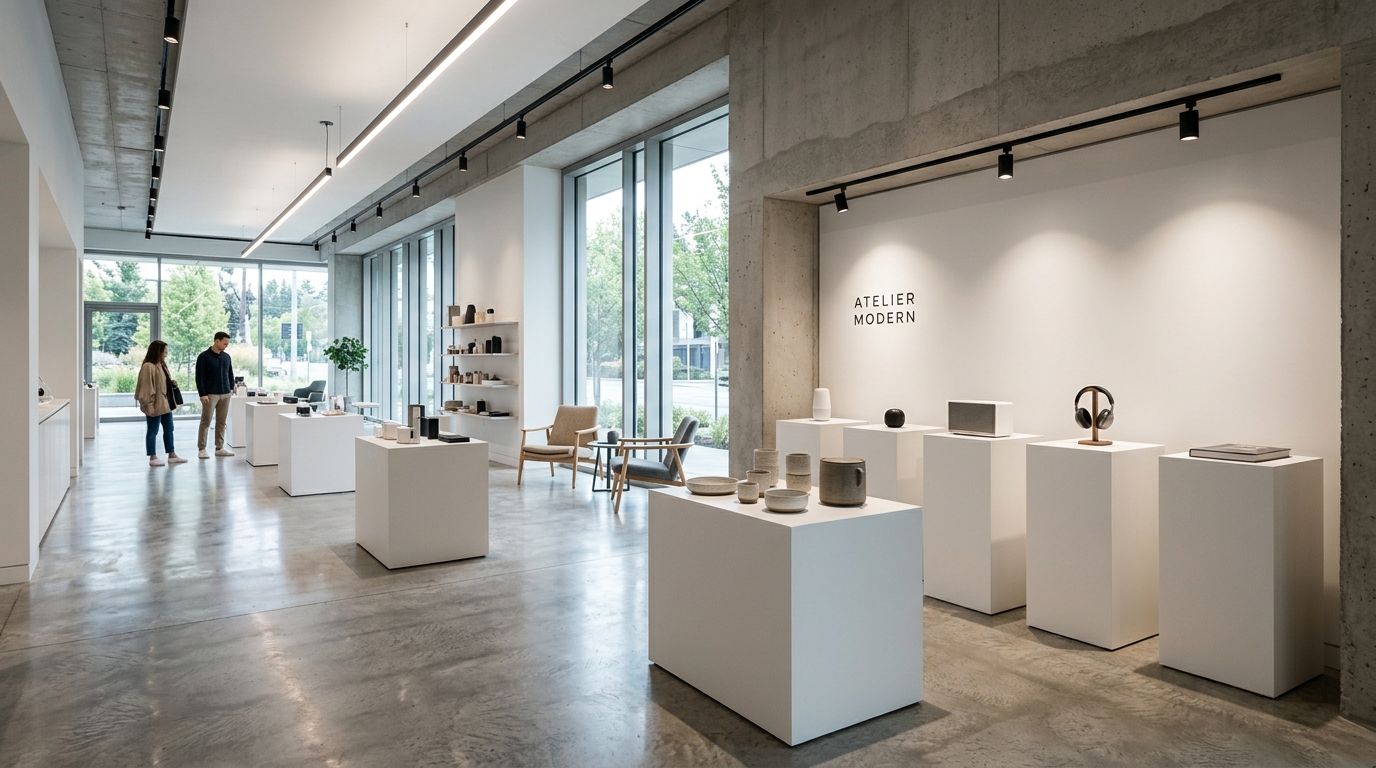 AI showroom design