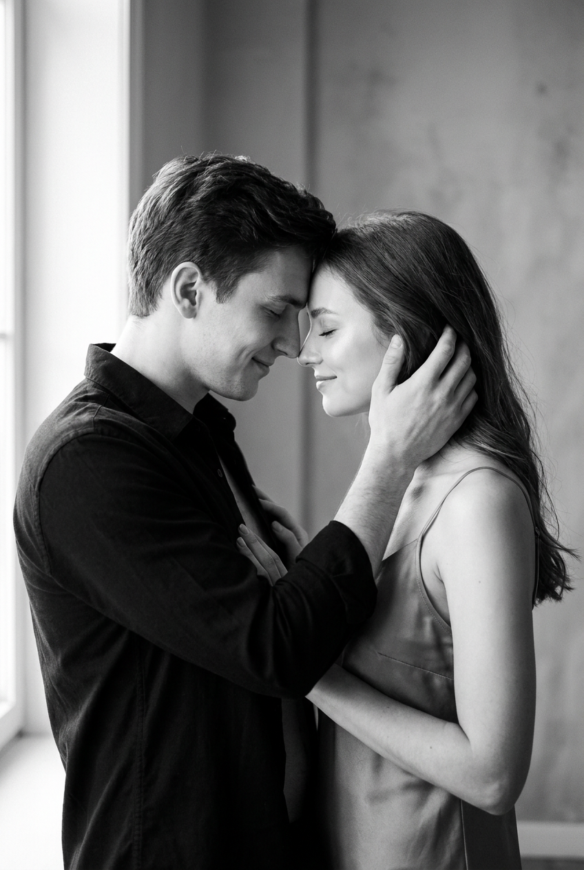 B&W photo for couples