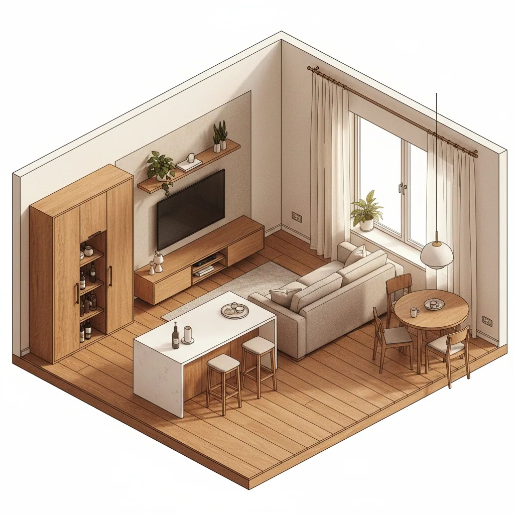 Кухня-гостиная 24 м²