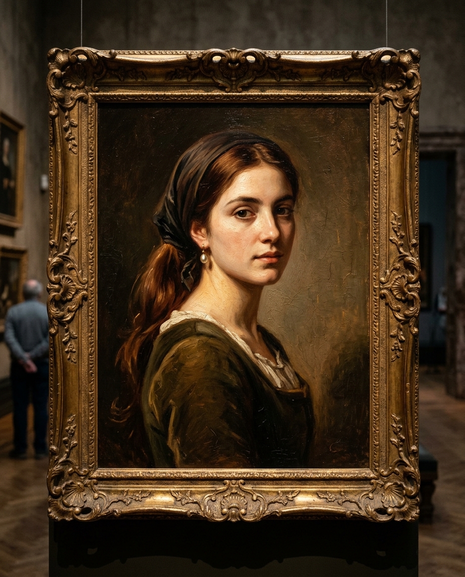 AI oil portrait