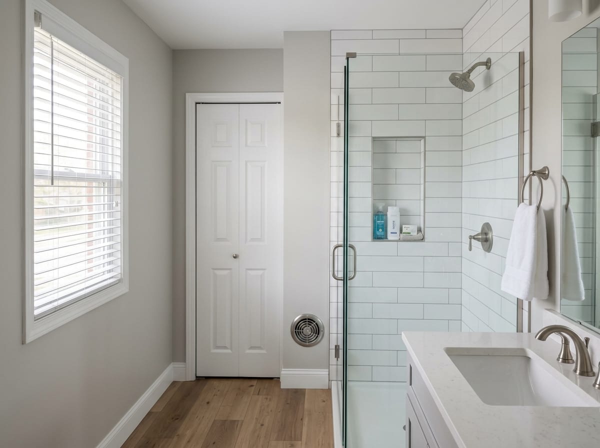 Recessed shower niche