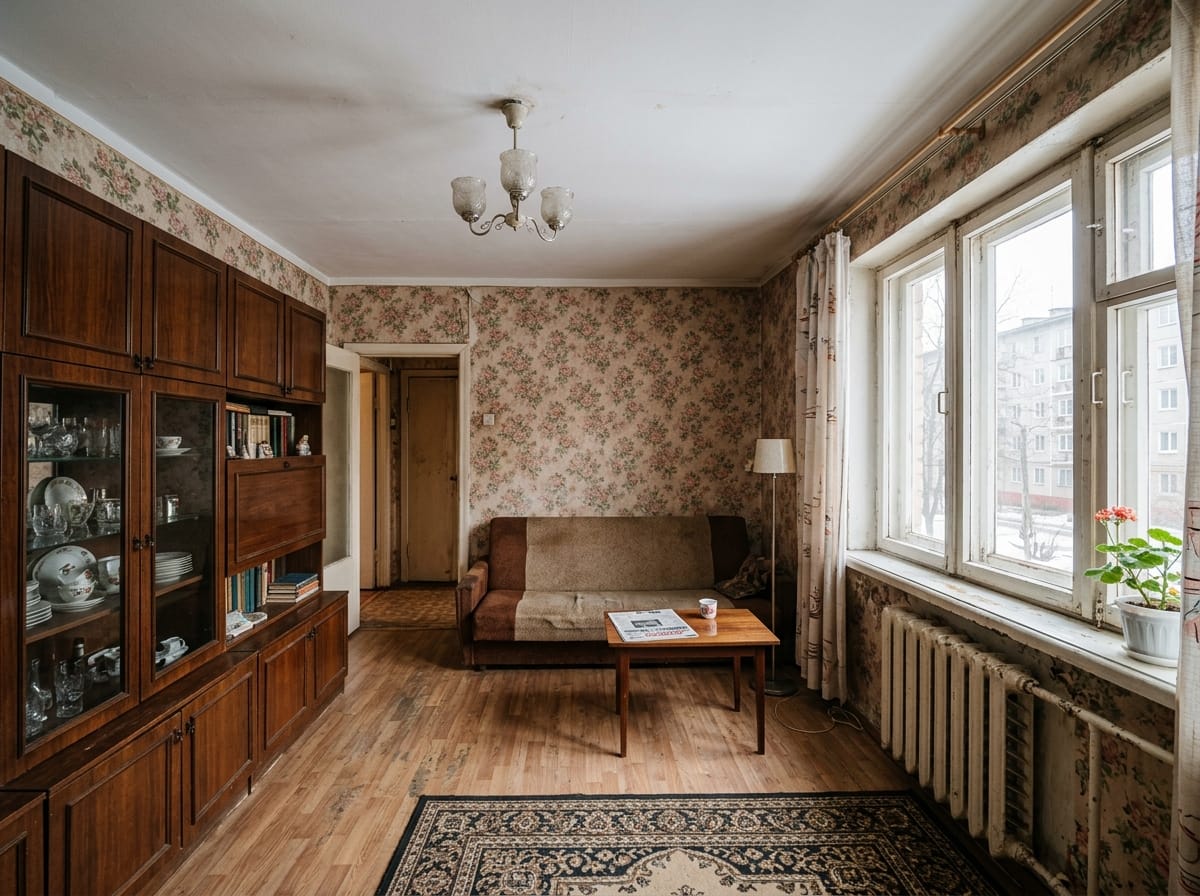 Дизайн по фото комнаты со старым советским ремонтом