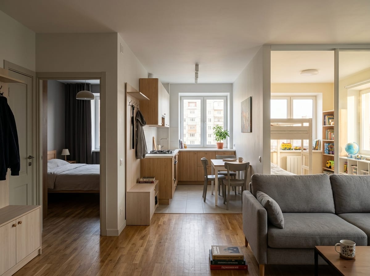 Квартира 40 кв м с комнатами 14 и 10 кв м и кухней 8 кв м