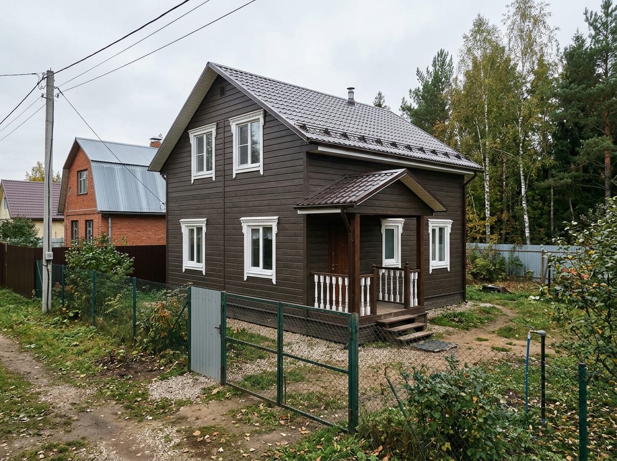 Фасад дачного дома — чем обшить недорого и надолго