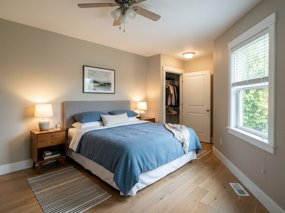 The primary bedroom