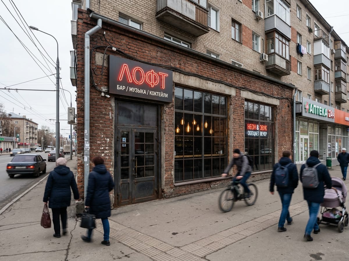 Лофт с неоном