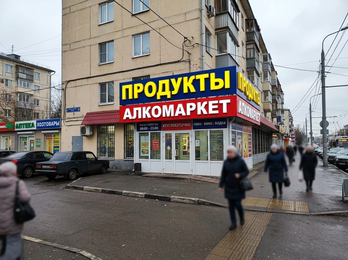 Продукты и алкомаркет