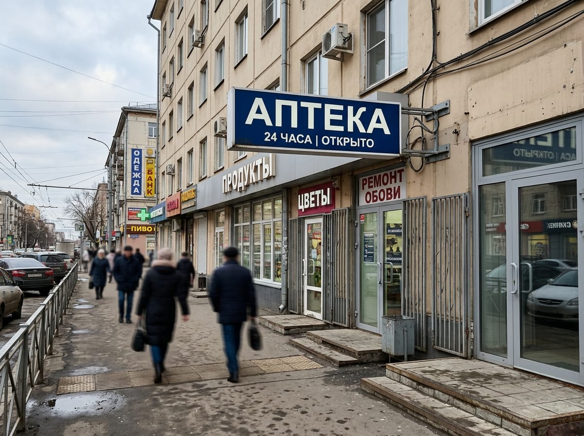 Консоль поперёк фасада