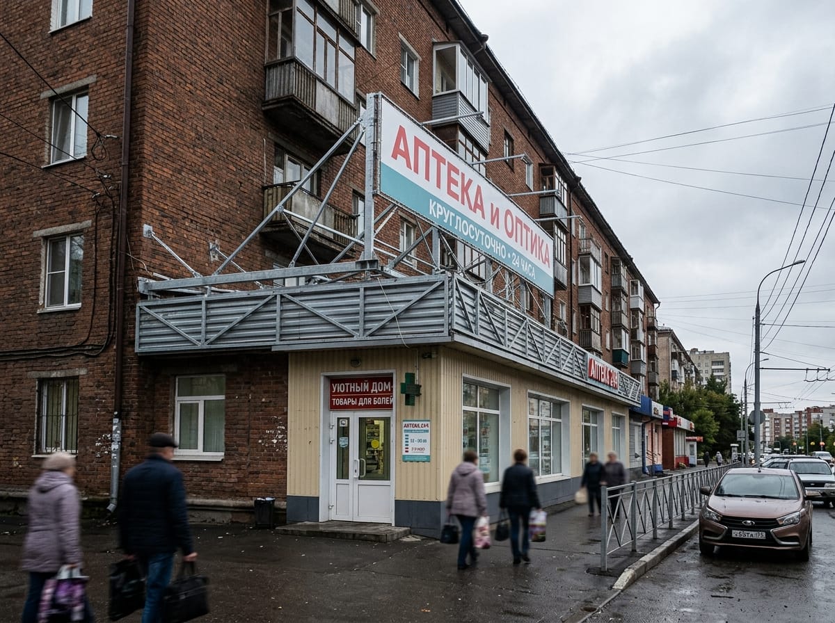 На парапете и крыше